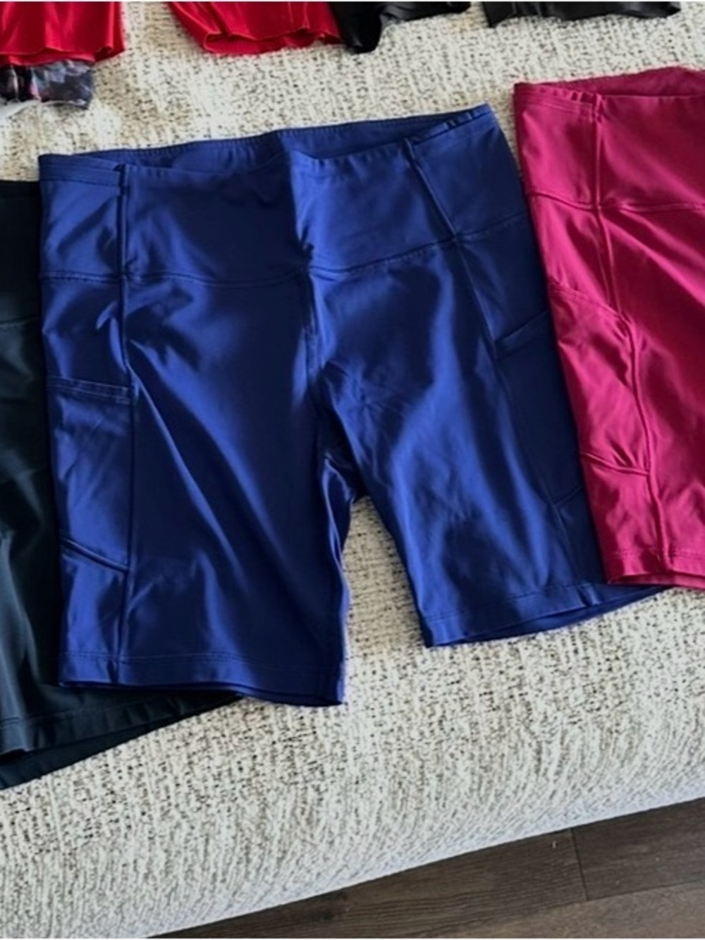 3 pairs of Lululemon athletica bike shorts.  6”.
